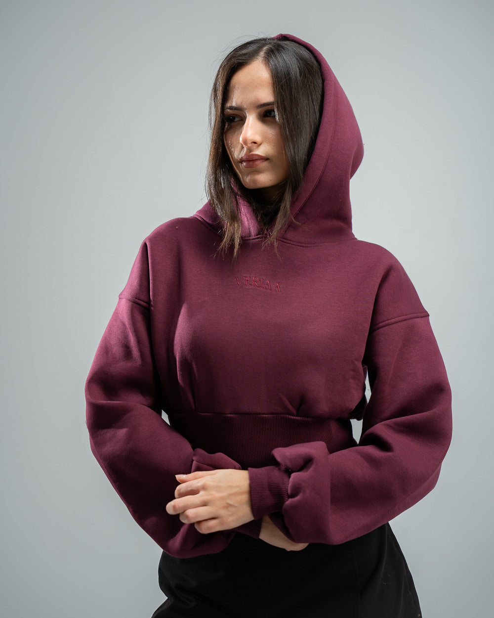 Burgundy hoodie