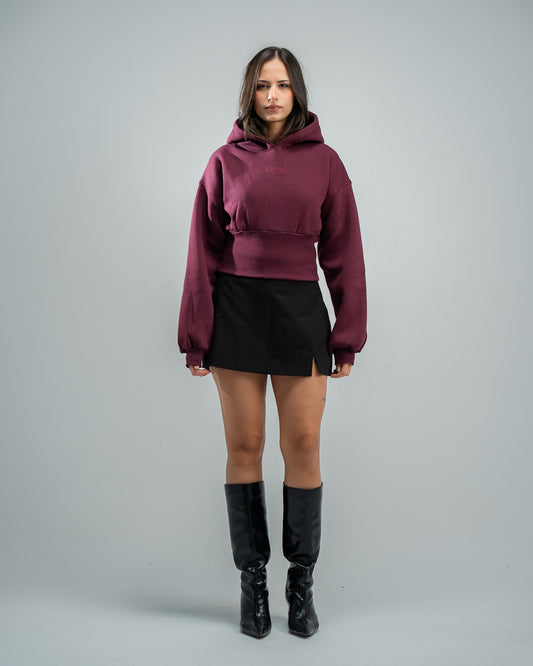 Burgundy hoodie
