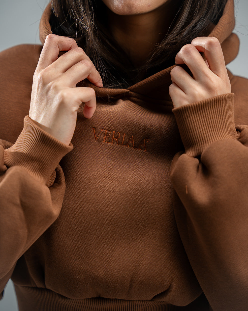 Brown hoodie