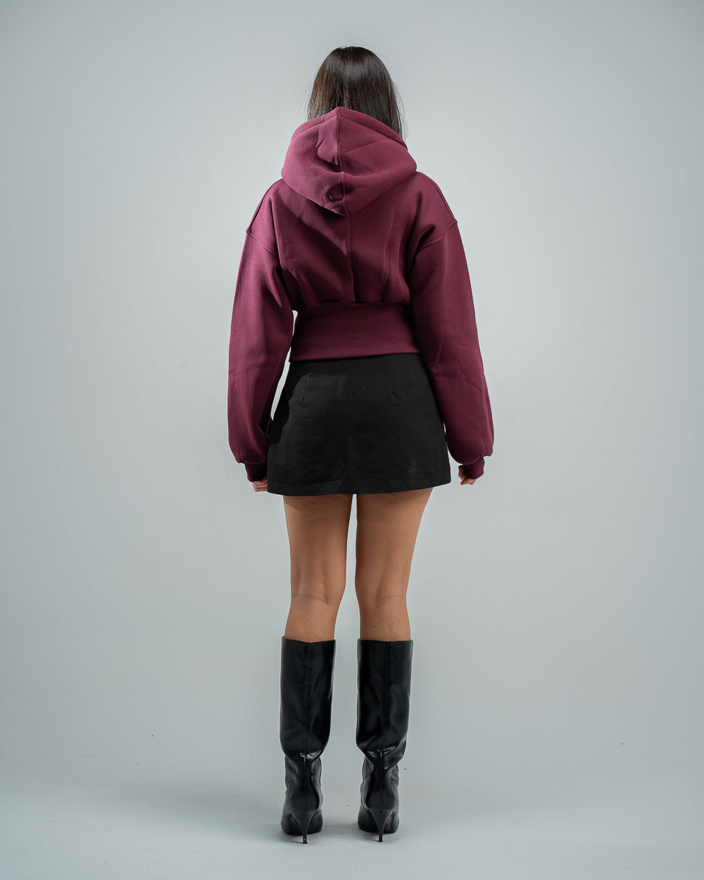 Burgundy hoodie