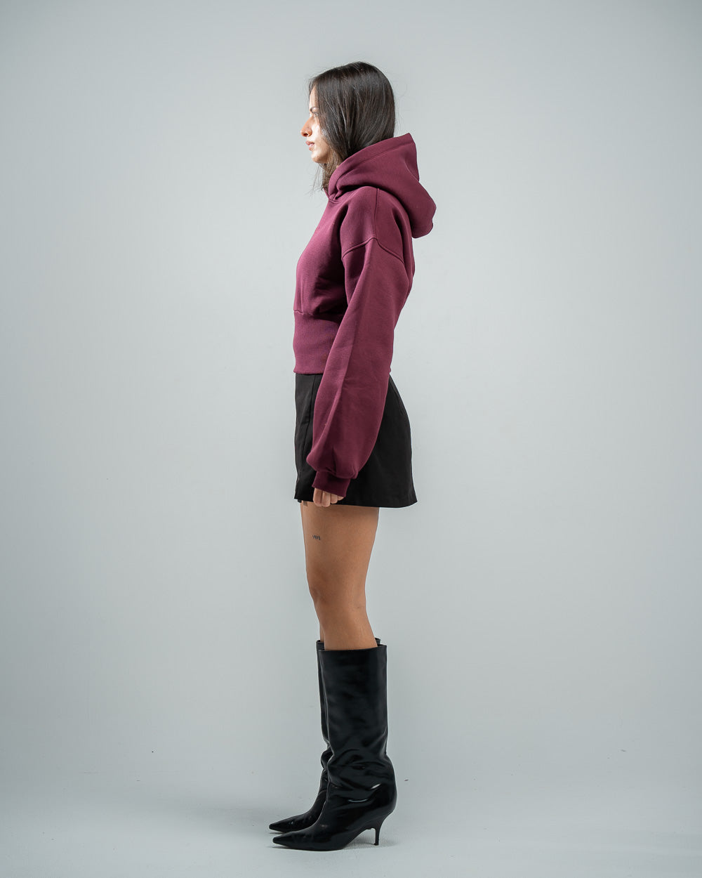 Burgundy hoodie